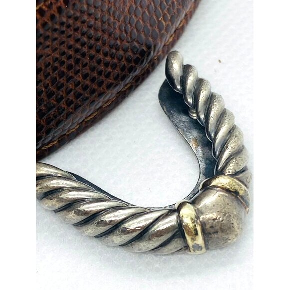 David Yurman Sterling Silver 14K Belt Buckle Set READ!!! main image 8